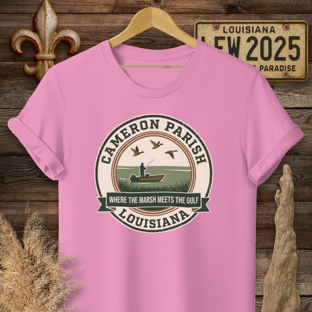 S / Azalea Louisiana Cameron Parish T-Shirt by Laissez Faire Wear