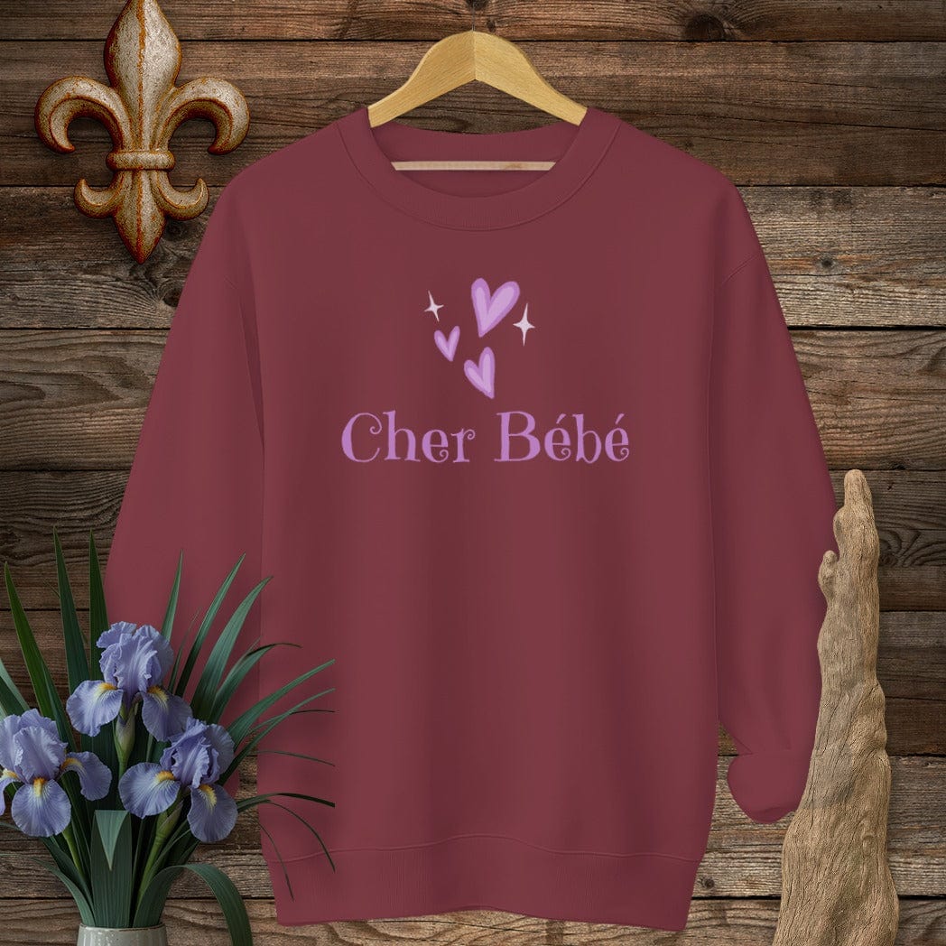S / Garnet Louisiana Cher Bebe Sweatshirt by Laissez Faire Wear
