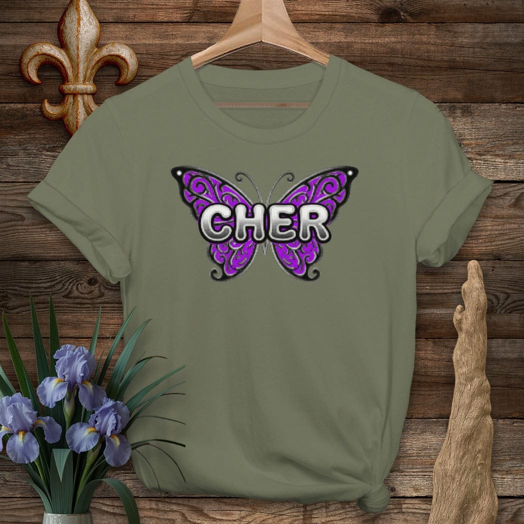 S / Military Green Louisiana Cher T-Shirt by Laissez Faire Wear