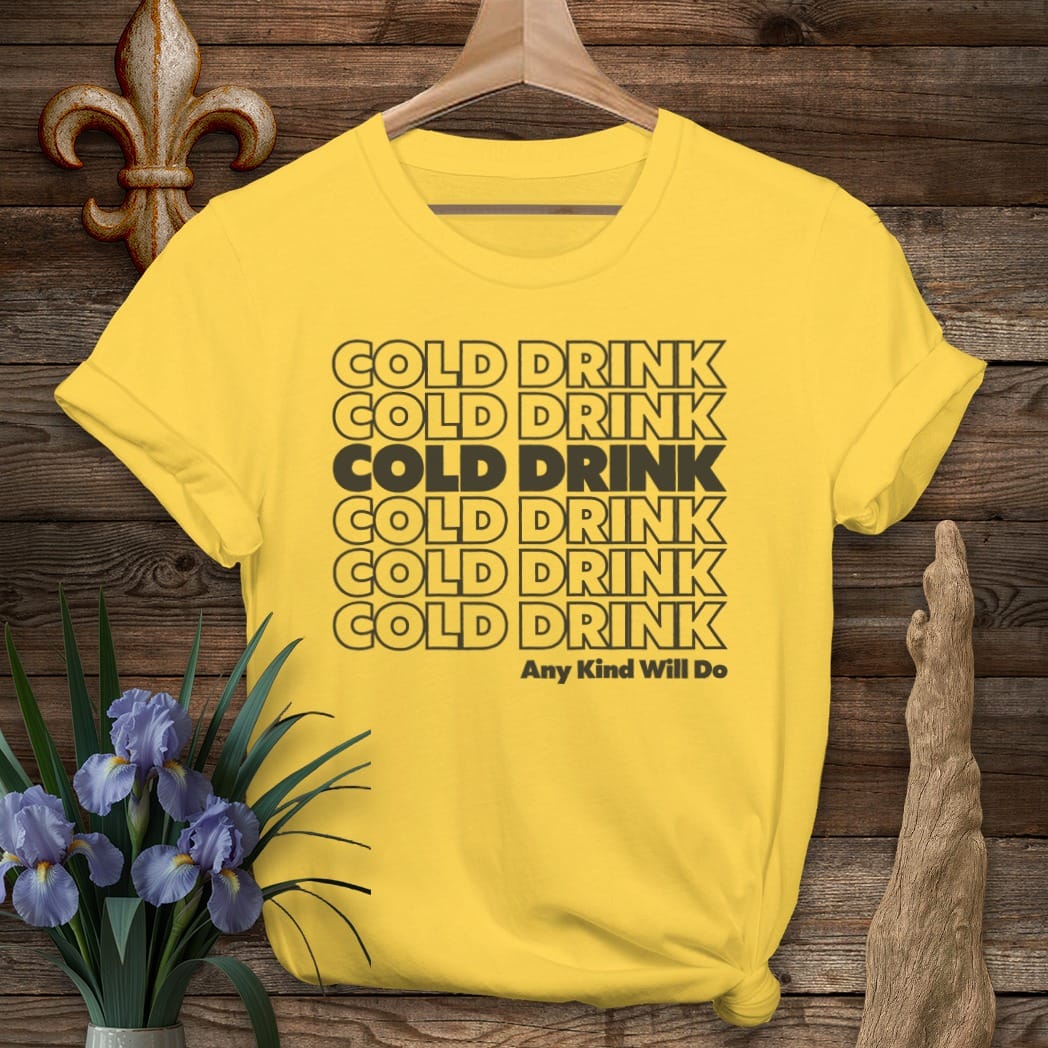 S / Daisy Louisiana Cold Drink T-Shirt by Laissez Faire Wear