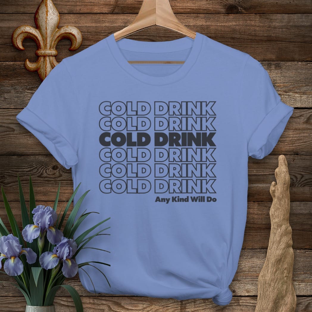 S / Iris Louisiana Cold Drink T-Shirt by Laissez Faire Wear