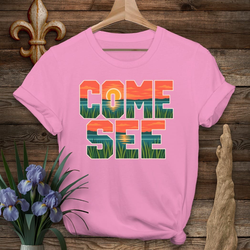 S / Azalea Louisiana Come See T-Shirt by Laissez Faire Wear
