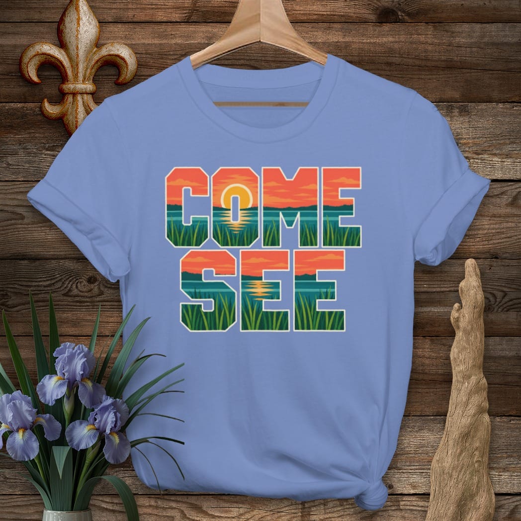 S / Iris Louisiana Come See T-Shirt by Laissez Faire Wear