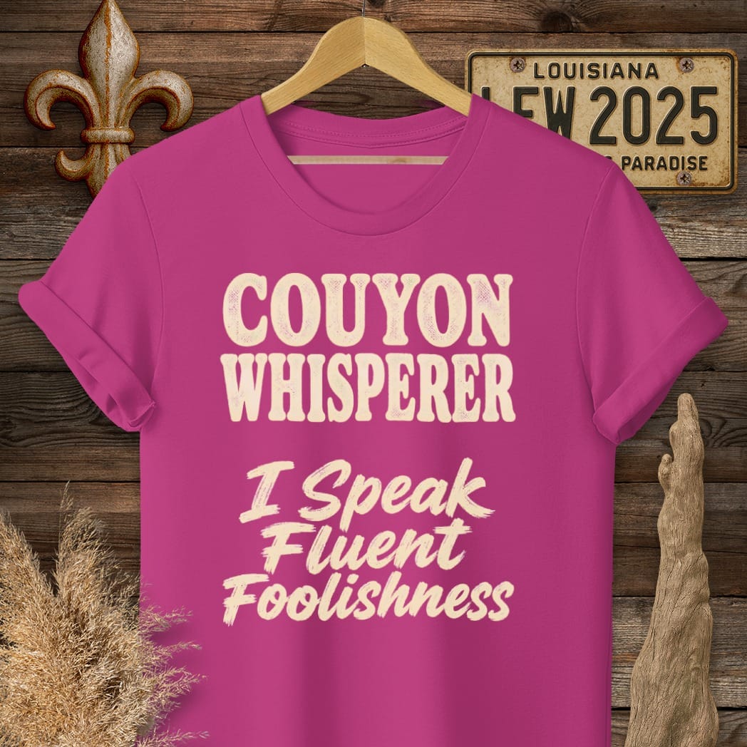 S / Antique Heliconia Louisiana Couyon Whisperer T-Shirt by Laissez Faire Wear