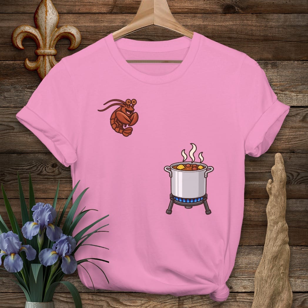 S / Azalea Louisiana Crawfish Cannonball T-Shirt by Laissez Faire Wear