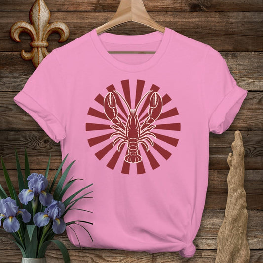 S / Azalea Louisiana Crawfish Sun T-Shirt by Laissez Faire Wear