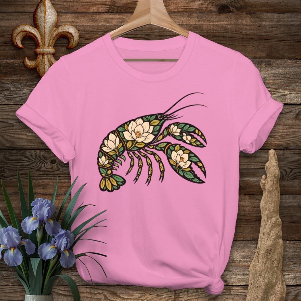 S / Azalea Louisiana Crawnolia T-Shirt by Laissez Faire Wear