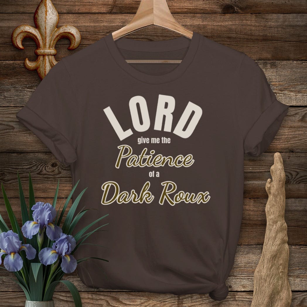 S / Dark Chocolate Louisiana Dark Roux T-Shirt by Laissez Faire Wear