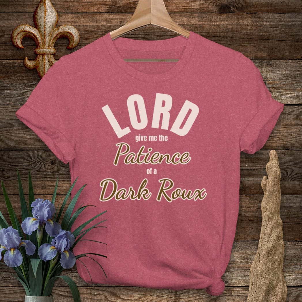 S / Heather Cardinal Louisiana Dark Roux T-Shirt by Laissez Faire Wear