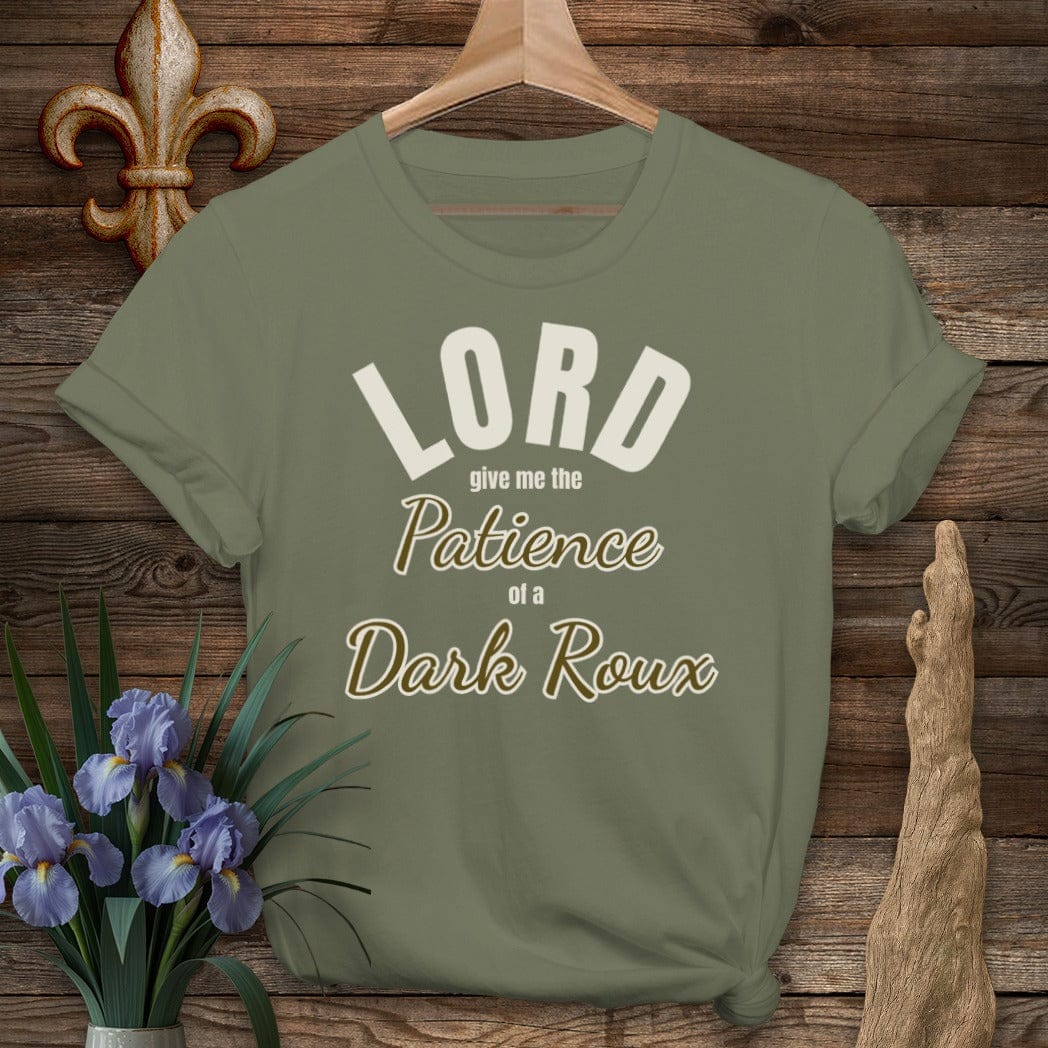 S / Military Green Louisiana Dark Roux T-Shirt by Laissez Faire Wear