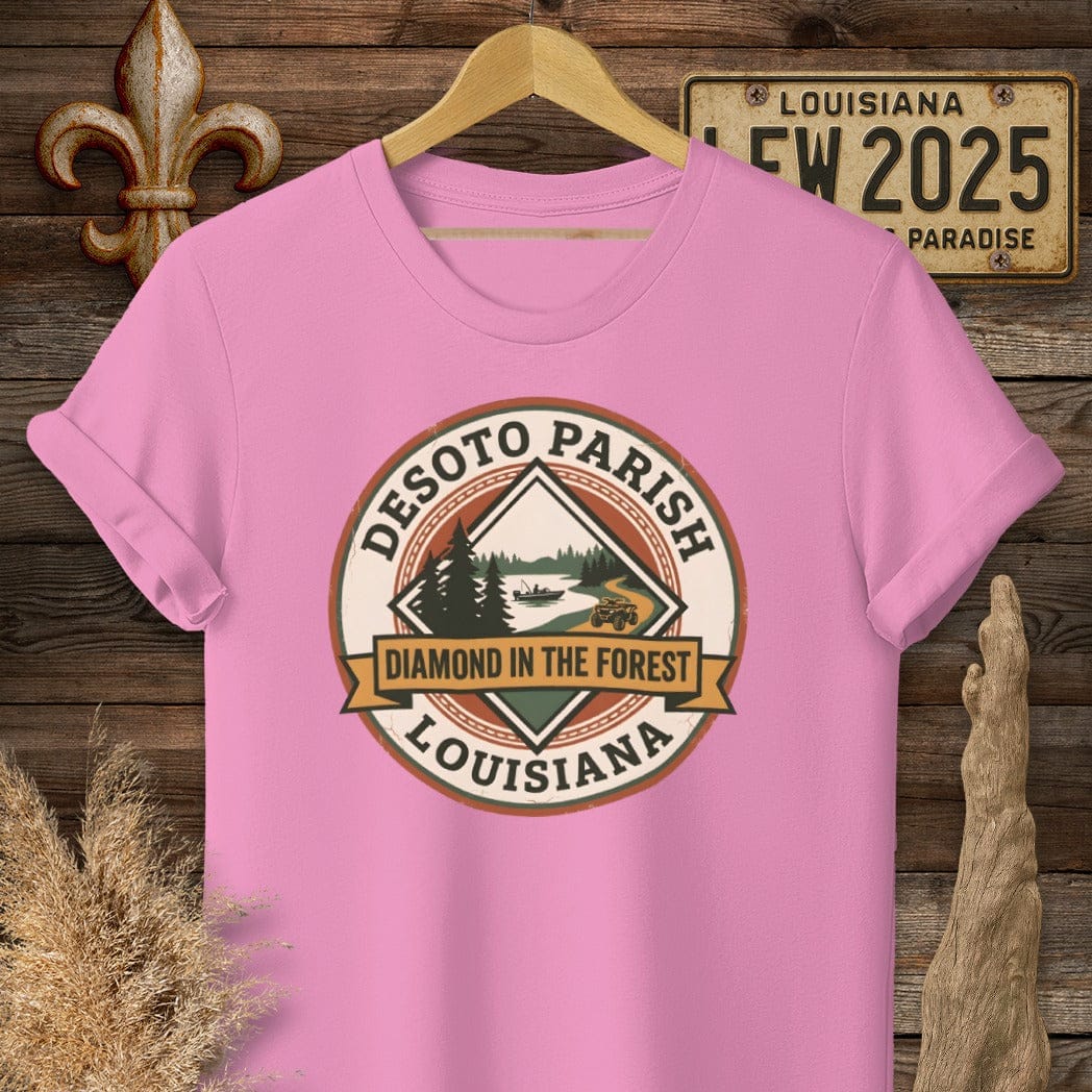 S / Azalea Louisiana DeSoto Parish T-Shirt by Laissez Faire Wear