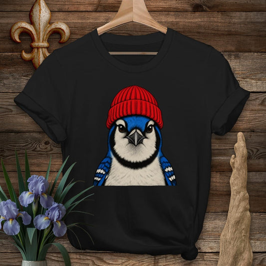 S / Black Louisiana Didn't Leave Winter T-Shirt by Laissez Faire Wear