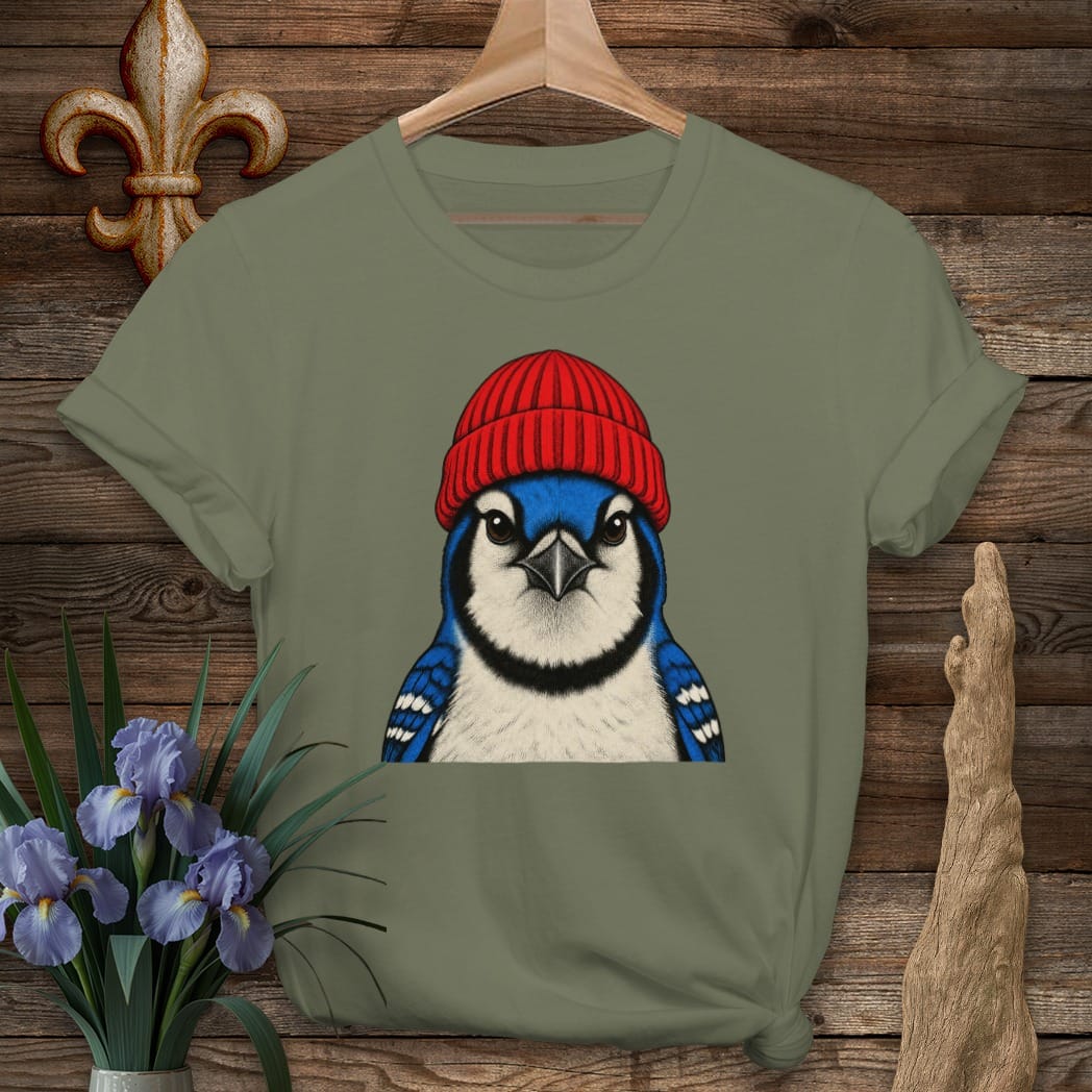 S / Military Green Louisiana Didn't Leave Winter T-Shirt by Laissez Faire Wear
