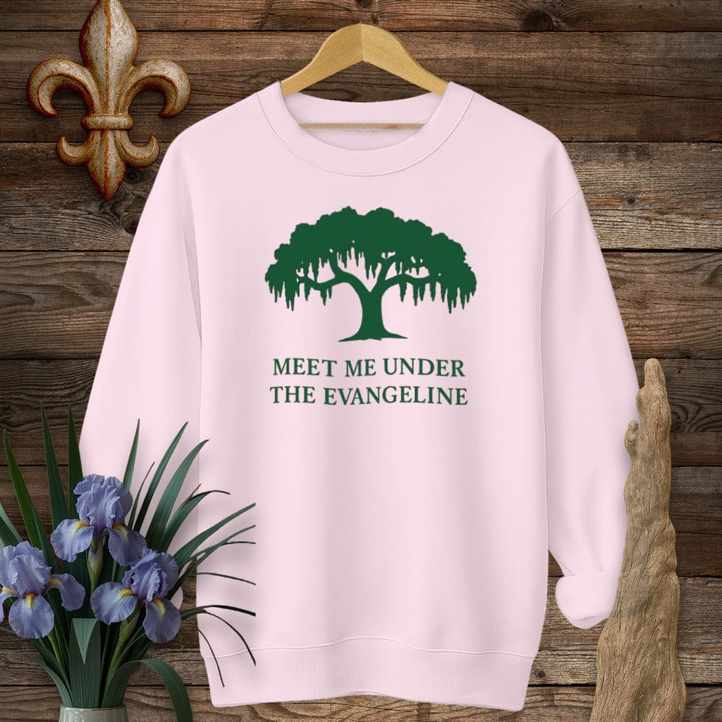 S / Light Pink Louisiana Evangeline Sweatshirt by Laissez Faire Wear