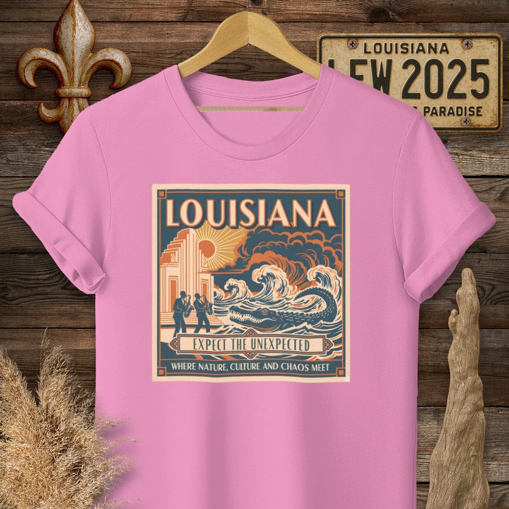 S / Azalea Louisiana Expect The Unexpected T-Shirt by Laissez Faire Wear