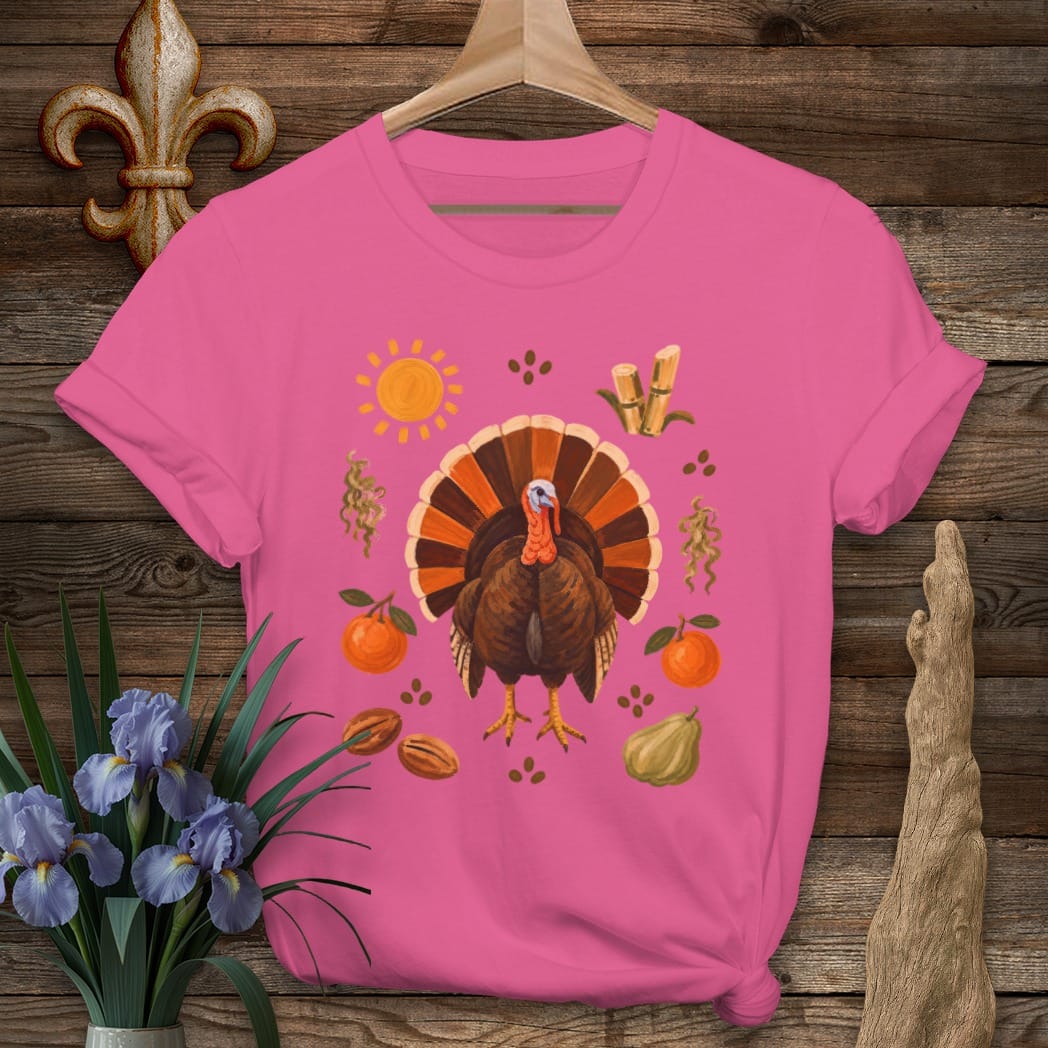 S / Heliconia Louisiana Fall Blessings T-Shirt by Laissez Faire Wear