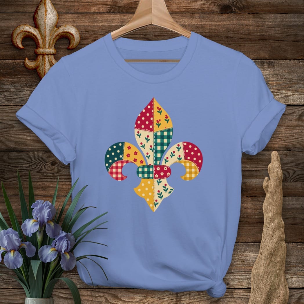 S / Iris Louisiana Fleur Calico T-Shirt by Laissez Faire Wear