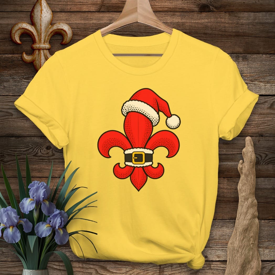 S / Daisy Louisiana Fleur Santa Dots T-Shirt by Laissez Faire Wear