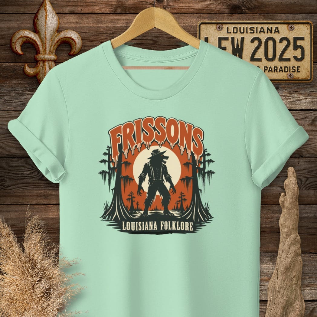 S / Mint Green Louisiana Frissons T-Shirt by Laissez Faire Wear