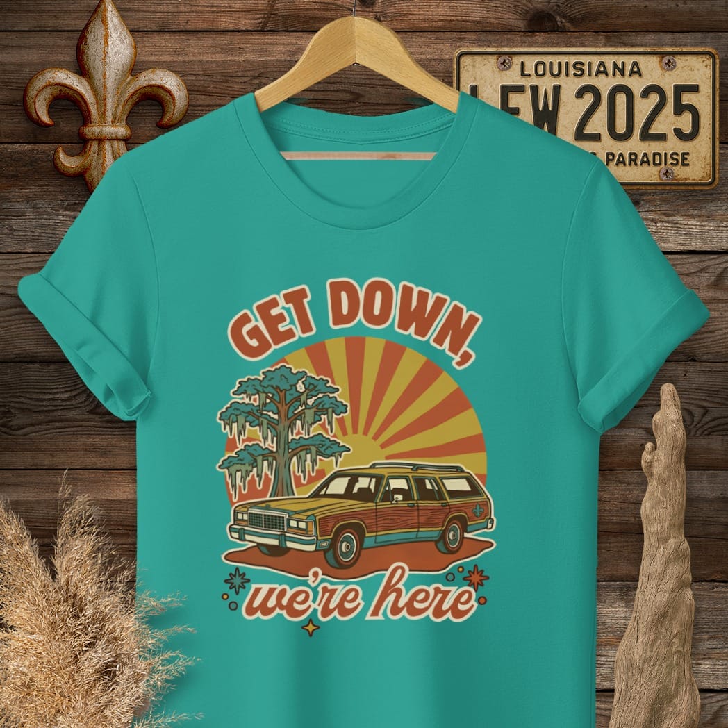 S / Jade Dome Louisiana Get Down T-Shirt by Laissez Faire Wear