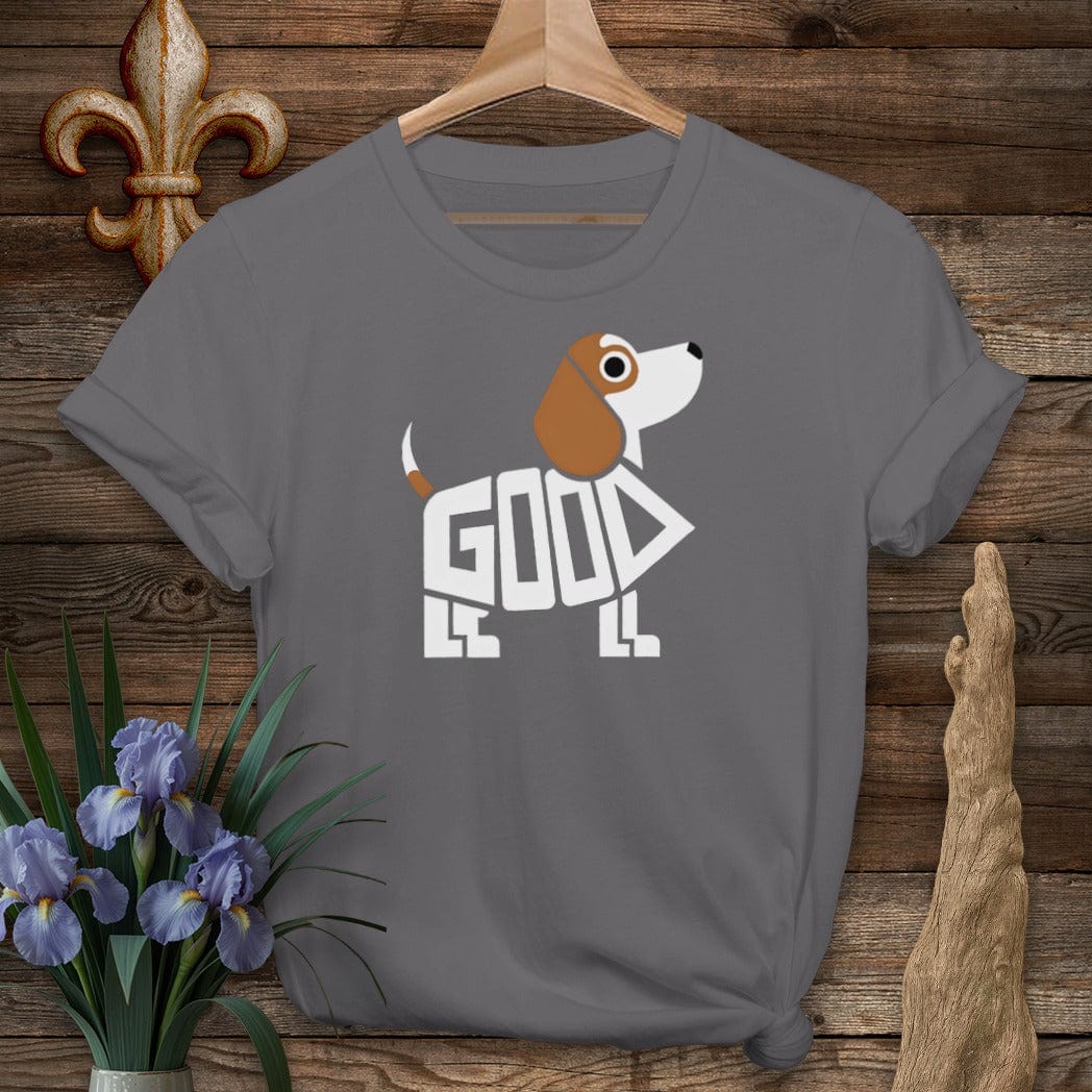 S / Charcoal Louisiana Good Little Dog T-Shirt by Laissez Faire Wear