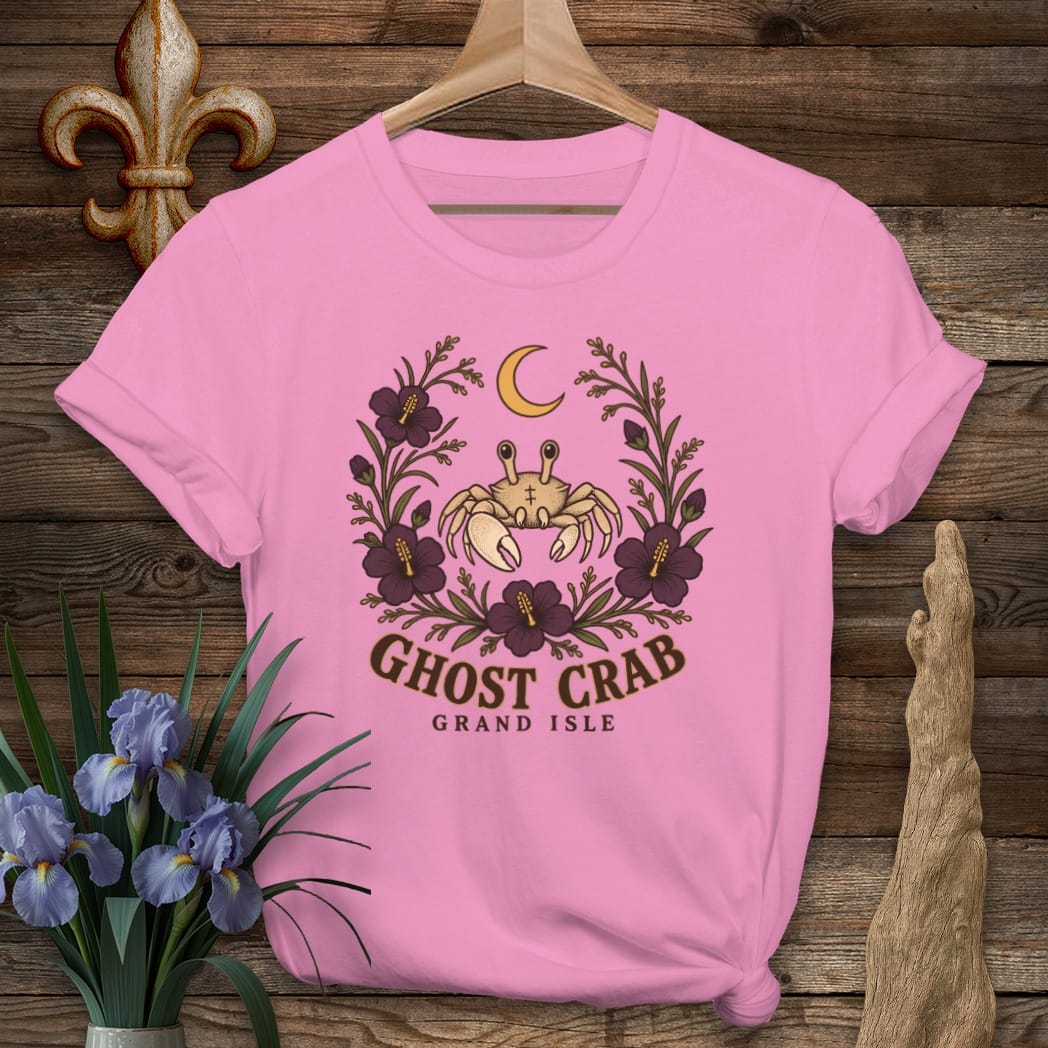 S / Azalea Louisiana Grand Isle Crab T-Shirt by Laissez Faire Wear