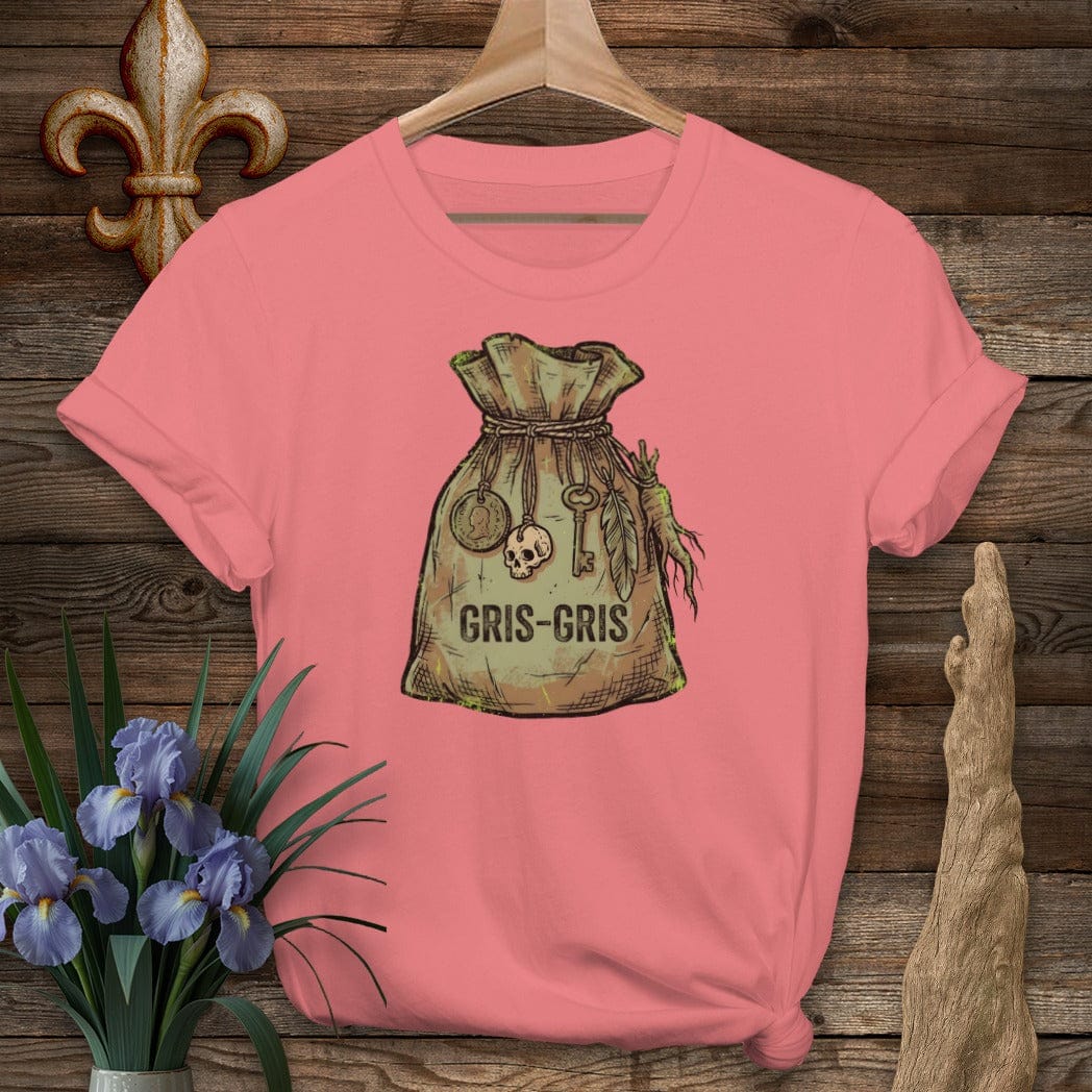 S / Coral Silk Louisiana Gris-Gris T-Shirt by Laissez Faire Wear