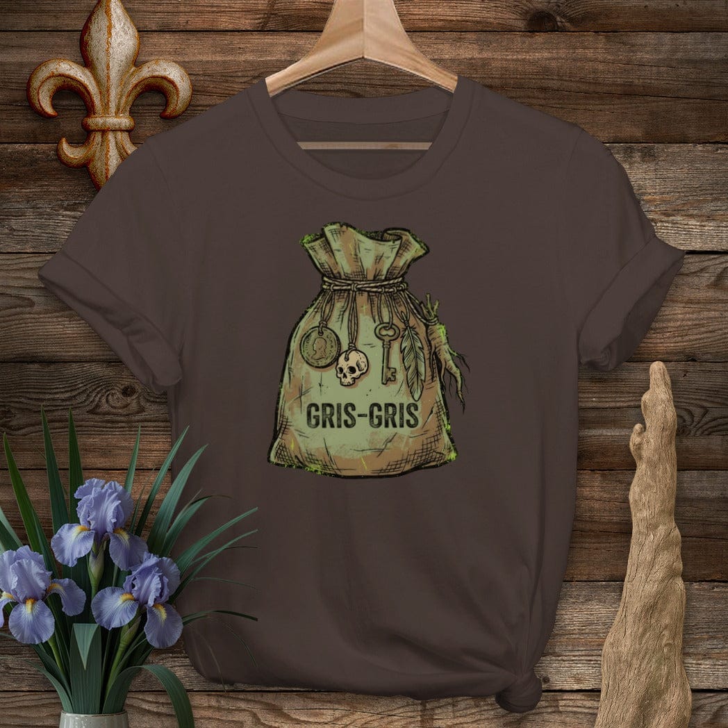 S / Dark Chocolate Louisiana Gris-Gris T-Shirt by Laissez Faire Wear