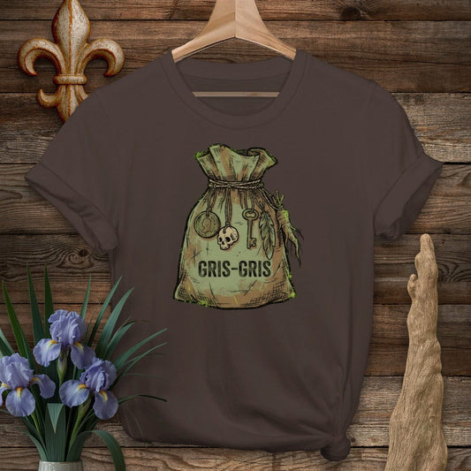 S / Dark Chocolate Louisiana Gris-Gris T-Shirt by Laissez Faire Wear