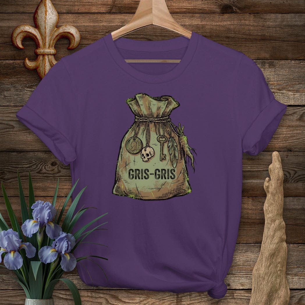 S / Purple Louisiana Gris-Gris T-Shirt by Laissez Faire Wear