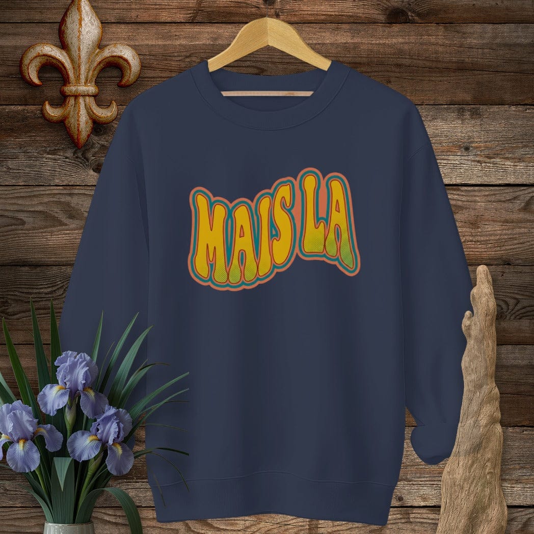 S / Navy Louisiana Groovy Mais La Sweatshirt by Laissez Faire Wear