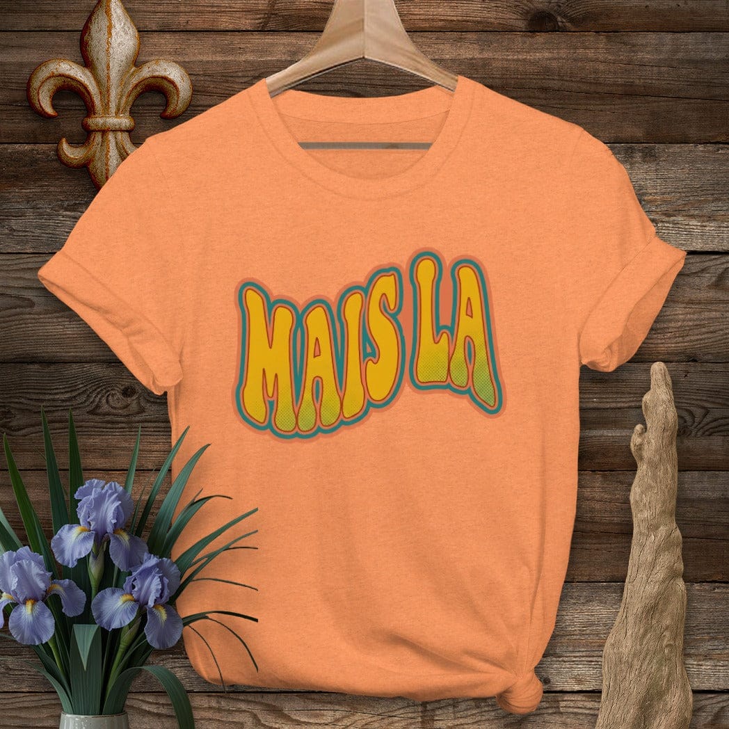 S / Heather Orange Louisiana Groovy Mais La T-Shirt by Laissez Faire Wear