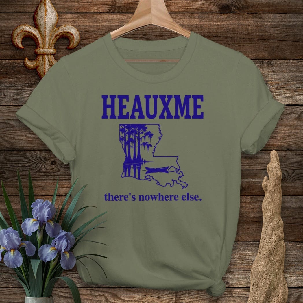 S / Military Green Louisiana Heauxme T-Shirt by Laissez Faire Wear