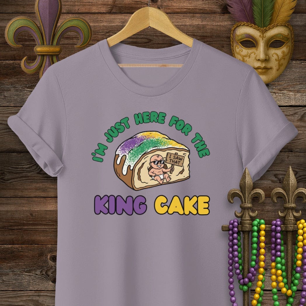 S / Paragon Louisiana Here For The King Cake T-Shirt by Laissez Faire Wear