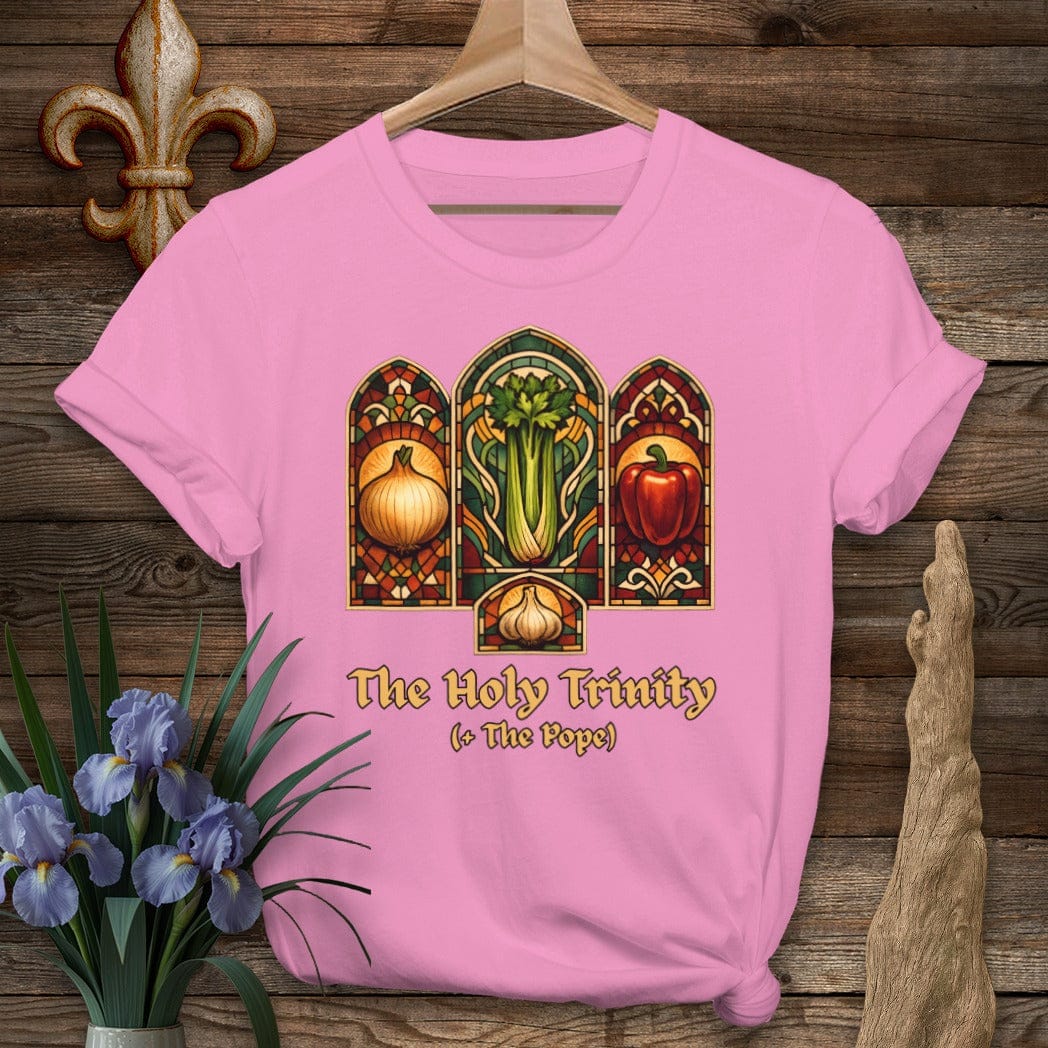 S / Azalea Louisiana Holy Trinity Stained Glass T-Shirt by Laissez Faire Wear