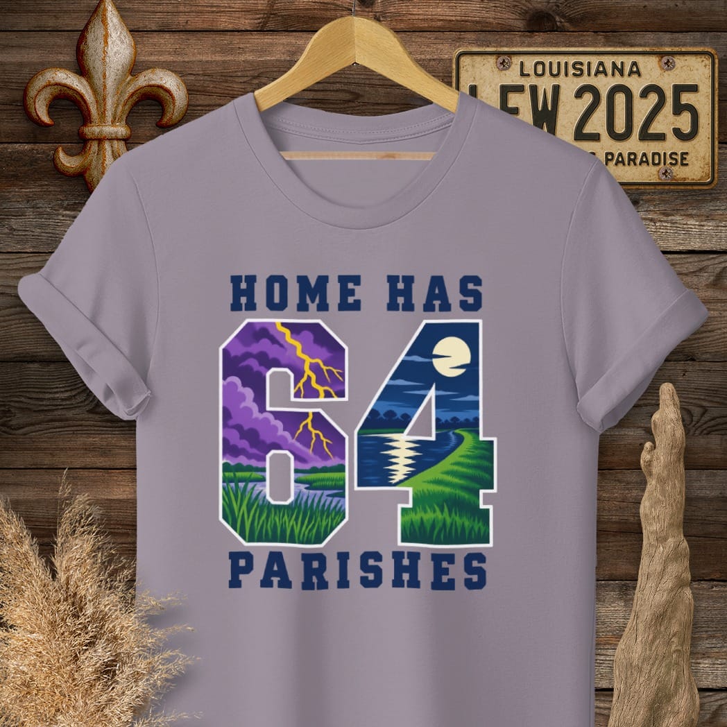 S / Paragon Louisiana Home Has 64 T-Shirt by Laissez Faire Wear