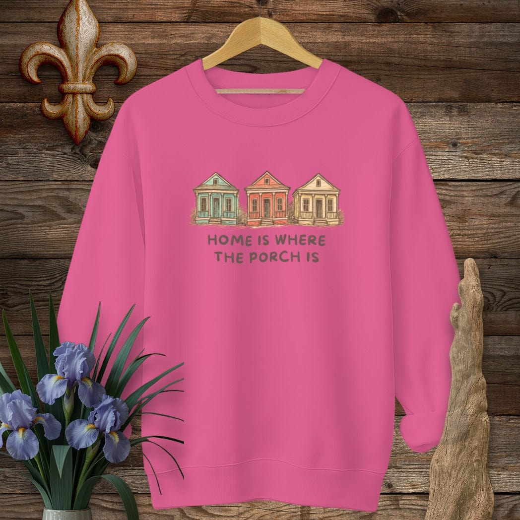 S / Heliconia Louisiana Home Sweatshirt by Laissez Faire Wear