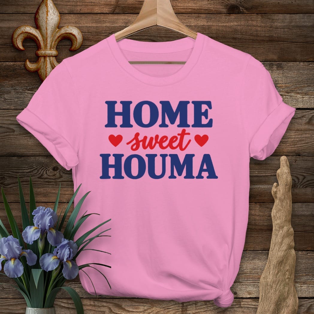 S / Azalea Louisiana Home Sweet Houma T-Shirt by Laissez Faire Wear