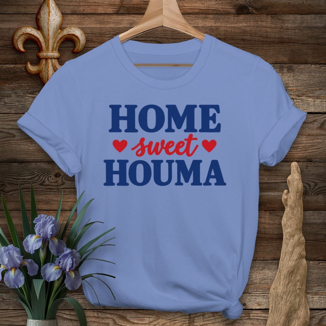 S / Iris Louisiana Home Sweet Houma T-Shirt by Laissez Faire Wear