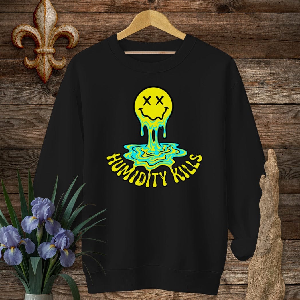 S / Black Louisiana Humidity Kills Sweatshirt by Laissez Faire Wear