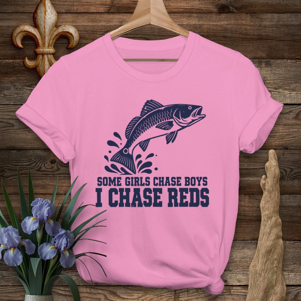 S / Azalea Louisiana I Chase Reds T-Shirt by Laissez Faire Wear
