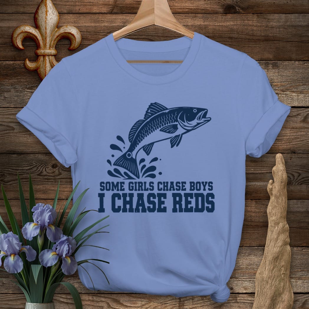 S / Iris Louisiana I Chase Reds T-Shirt by Laissez Faire Wear