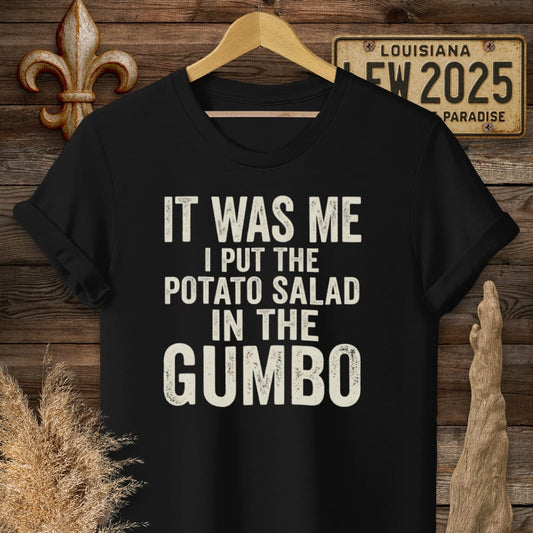 S / Black Louisiana It Was Me T-Shirt by Laissez Faire Wear