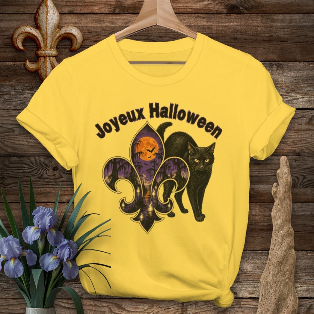 S / Daisy Louisiana Joyeux Halloween T-Shirt by Laissez Faire Wear