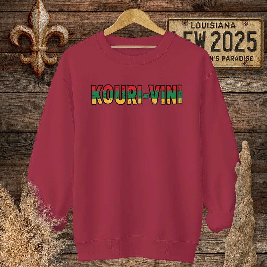 S / Cardinal Red Louisiana Kouri-Vini Sweatshirt by Laissez Faire Wear