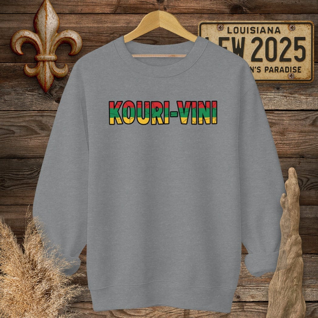 S / Graphite Heather Louisiana Kouri-Vini Sweatshirt by Laissez Faire Wear