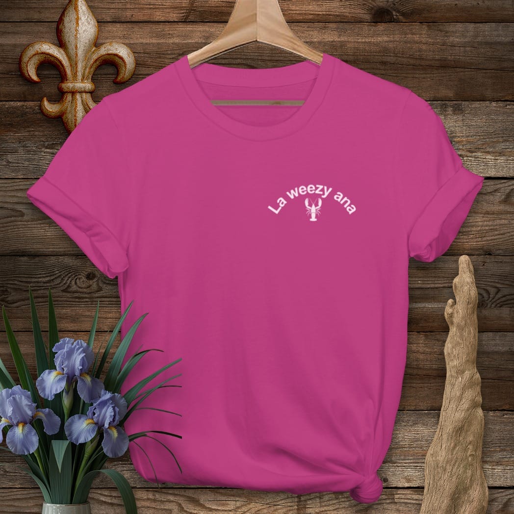 S / Antique Heliconia Louisiana La Weezy Ana Pocket T-Shirt by Laissez Faire Wear