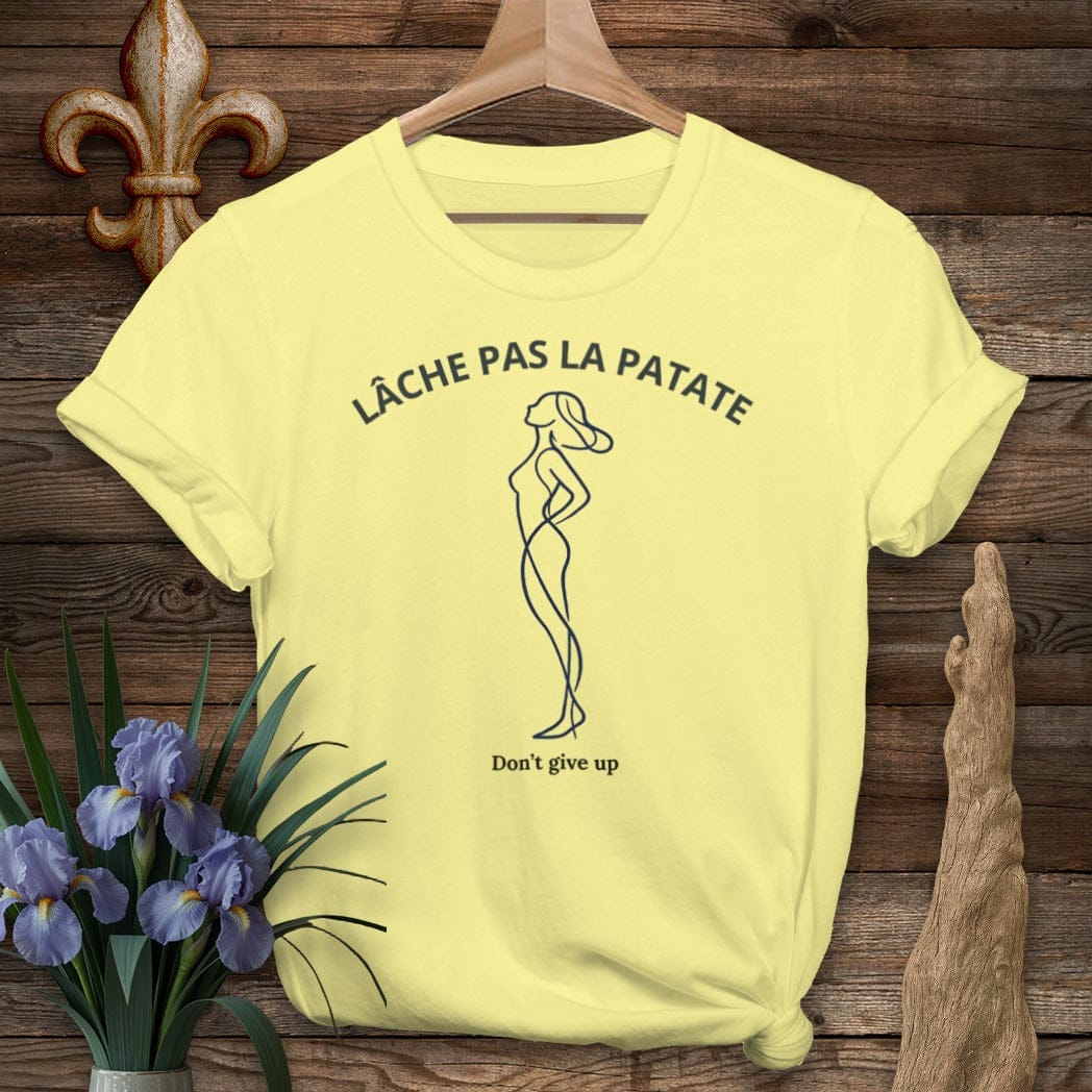 S / Cornsilk Louisiana Lache Pas La Patate T-Shirt by Laissez Faire Wear