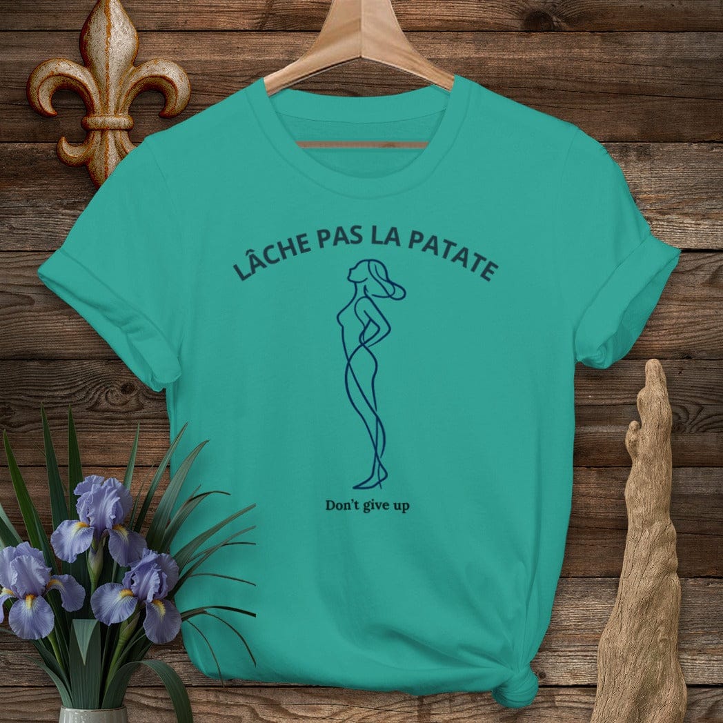 S / Jade Dome Louisiana Lache Pas La Patate T-Shirt by Laissez Faire Wear