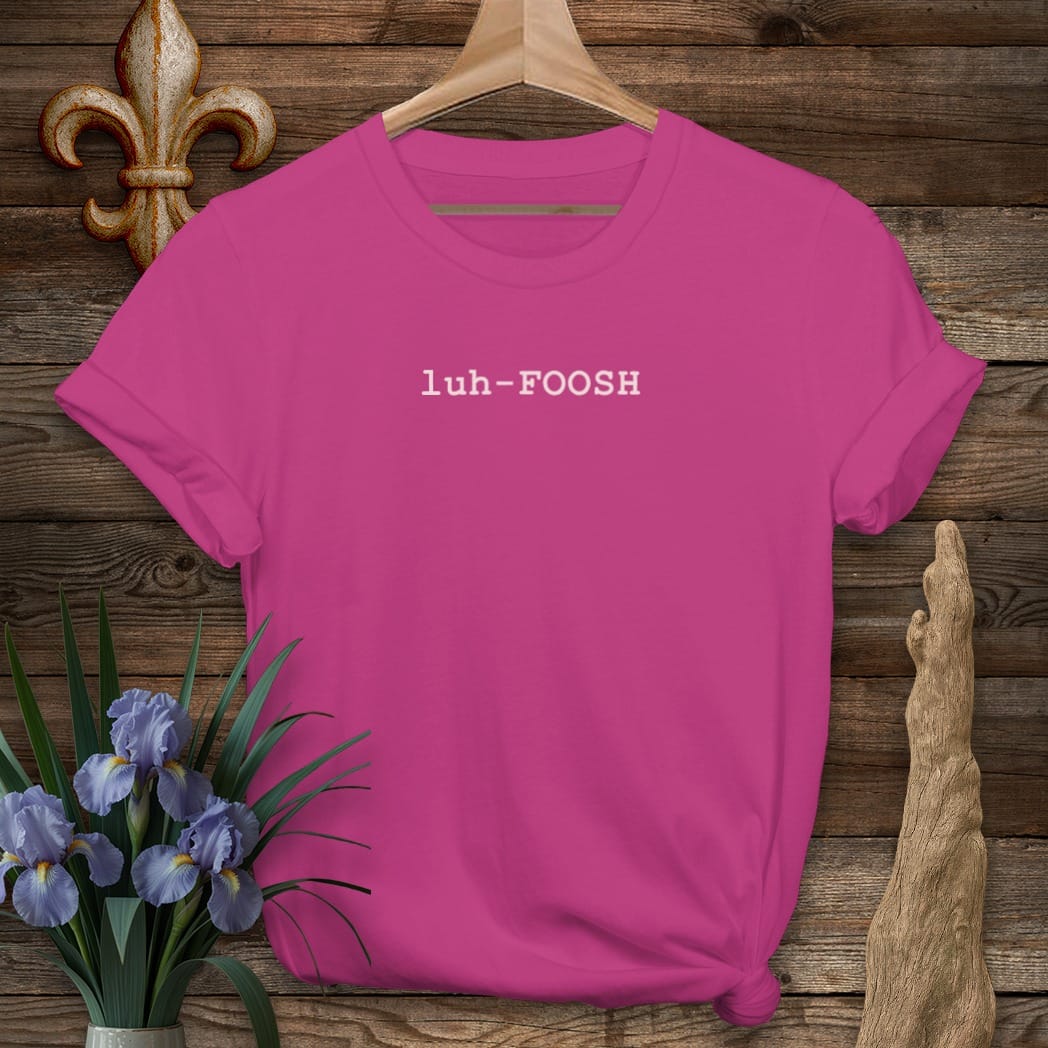 S / Antique Heliconia Louisiana Lafourche Pronunciation T-Shirt by Laissez Faire Wear